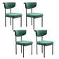 Modern Upholstered Side Chair Open Back Dining Room Chair for Indoor Green 4 Piece Set Clearhalo 'Dining Chairs' 'Dining Tables & Seating' 'dining_chair' 'furn' 'furn_dining_chair' 'Furniture' 'furniture_dining_chair' 'Kitchen & Dining Furniture' 4978325