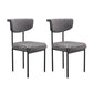 Modern Upholstered Side Chair Open Back Dining Room Chair for Indoor Black White 2 Piece Set Clearhalo 'Dining Chairs' 'Dining Tables & Seating' 'dining_chair' 'furn' 'furn_dining_chair' 'Furniture' 'furniture_dining_chair' 'Kitchen & Dining Furniture' 4978327