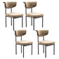 Modern Upholstered Side Chair Open Back Dining Room Chair for Indoor Brown 4 Piece Set Clearhalo 'Dining Chairs' 'Dining Tables & Seating' 'dining_chair' 'furn' 'furn_dining_chair' 'Furniture' 'furniture_dining_chair' 'Kitchen & Dining Furniture' 4978331