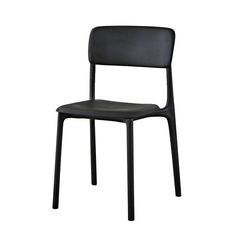 Plastic Modern Contemporary Kitchen Chair Armless Open Back Dining Room Chair Clearhalo 'Dining Chairs' 'Dining Tables & Seating' 'dining_chair' 'furn' 'furn_dining_chair' 'Furniture' 'furniture_dining_chair' 'Kitchen & Dining Furniture' 4978341