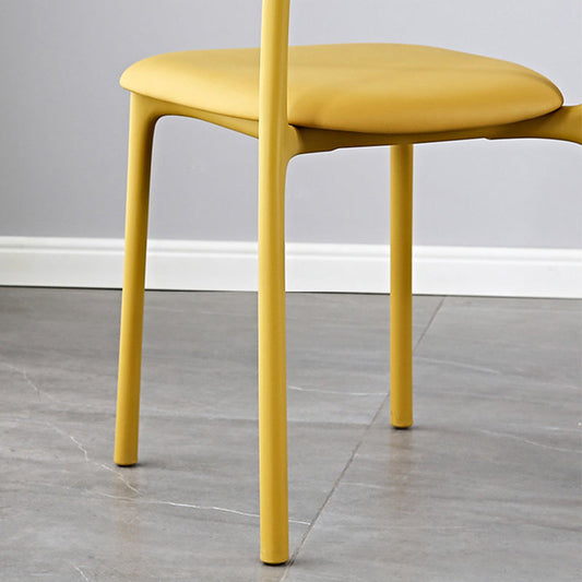 Plastic Modern Contemporary Kitchen Chair Armless Open Back Dining Room Chair Clearhalo 'Dining Chairs' 'Dining Tables & Seating' 'dining_chair' 'furn' 'furn_dining_chair' 'Furniture' 'furniture_dining_chair' 'Kitchen & Dining Furniture' 4978345