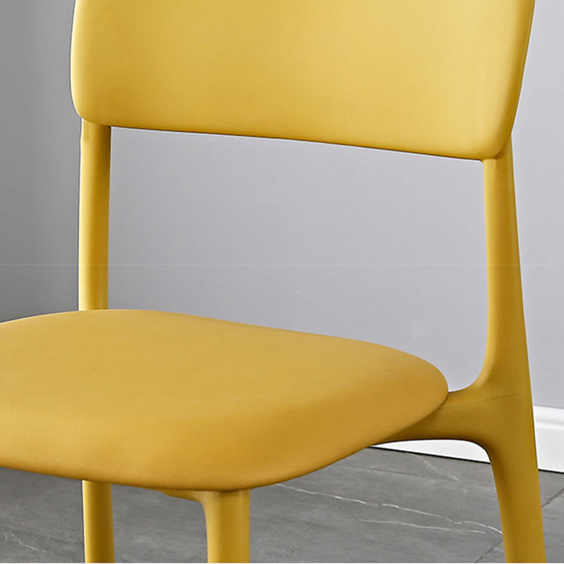Plastic Modern Contemporary Kitchen Chair Armless Open Back Dining Room Chair Clearhalo 'Dining Chairs' 'Dining Tables & Seating' 'dining_chair' 'furn' 'furn_dining_chair' 'Furniture' 'furniture_dining_chair' 'Kitchen & Dining Furniture' 4978347