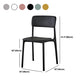 Plastic Modern Contemporary Kitchen Chair Armless Open Back Dining Room Chair Clearhalo 'Dining Chairs' 'Dining Tables & Seating' 'dining_chair' 'furn' 'furn_dining_chair' 'Furniture' 'furniture_dining_chair' 'Kitchen & Dining Furniture' 4978364