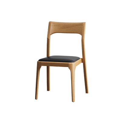 Armless Dining Chairs Modern Ash Wood Side Chairs for Dining Room Wood Upholstered Chair(s) 1 Piece Clearhalo 'Dining Chairs' 'Dining Tables & Seating' 'dining_chair' 'furn' 'furn_dining_chair' 'Furniture' 'furniture_dining_chair' 'Kitchen & Dining Furniture' 4978399