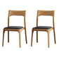 Armless Dining Chairs Modern Ash Wood Side Chairs for Dining Room Wood Upholstered Chair(s) 2 Piece Set Clearhalo 'Dining Chairs' 'Dining Tables & Seating' 'dining_chair' 'furn' 'furn_dining_chair' 'Furniture' 'furniture_dining_chair' 'Kitchen & Dining Furniture' 4978400