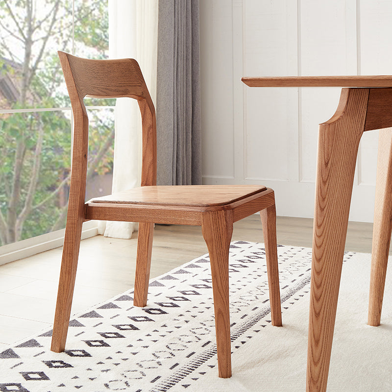 Armless Dining Chairs Modern Ash Wood Side Chairs for Dining Room Clearhalo 'Dining Chairs' 'Dining Tables & Seating' 'dining_chair' 'furn' 'furn_dining_chair' 'Furniture' 'furniture_dining_chair' 'Kitchen & Dining Furniture' 4978402