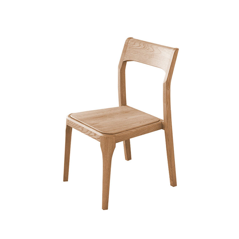 Armless Dining Chairs Modern Ash Wood Side Chairs for Dining Room Wood Non-Upholstered Chair(s) 1 Piece Clearhalo 'Dining Chairs' 'Dining Tables & Seating' 'dining_chair' 'furn' 'furn_dining_chair' 'Furniture' 'furniture_dining_chair' 'Kitchen & Dining Furniture' 4978417