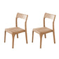 Armless Dining Chairs Modern Ash Wood Side Chairs for Dining Room Wood Non-Upholstered Chair(s) 2 Piece Set Clearhalo 'Dining Chairs' 'Dining Tables & Seating' 'dining_chair' 'furn' 'furn_dining_chair' 'Furniture' 'furniture_dining_chair' 'Kitchen & Dining Furniture' 4978418