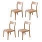 Armless Dining Chairs Modern Ash Wood Side Chairs for Dining Room Wood Non-Upholstered Chair(s) 4 Piece Set Clearhalo 'Dining Chairs' 'Dining Tables & Seating' 'dining_chair' 'furn' 'furn_dining_chair' 'Furniture' 'furniture_dining_chair' 'Kitchen & Dining Furniture' 4978420