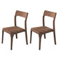 Armless Dining Chairs Modern Ash Wood Side Chairs for Dining Room Walnut Non-Upholstered Chair(s) 2 Piece Set Clearhalo 'Dining Chairs' 'Dining Tables & Seating' 'dining_chair' 'furn' 'furn_dining_chair' 'Furniture' 'furniture_dining_chair' 'Kitchen & Dining Furniture' 4978422