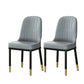 Glam Style Parsons Side Chair Faux Leather Indoor Dining Chair Grey 2 Piece Set Brass Gold Clearhalo 'Dining Chairs' 'Dining Tables & Seating' 'dining_chair' 'furn' 'furn_dining_chair' 'Furniture' 'furniture_dining_chair' 'Kitchen & Dining Furniture' 4978436