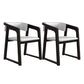 Modern Style Dining Chairs Solid Wood Side Chairs for Dining Room Black With Arms 2 Piece Set Clearhalo 'Dining Chairs' 'Dining Tables & Seating' 'dining_chair' 'furn' 'furn_dining_chair' 'Furniture' 'furniture_dining_chair' 'Kitchen & Dining Furniture' 4978487