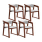 Modern Style Dining Chairs Solid Wood Side Chairs for Dining Room Walnut With Arms 4 Piece Set Clearhalo 'Dining Chairs' 'Dining Tables & Seating' 'dining_chair' 'furn' 'furn_dining_chair' 'Furniture' 'furniture_dining_chair' 'Kitchen & Dining Furniture' 4978502