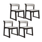 Modern Style Dining Chairs Solid Wood Side Chairs for Dining Room Black Armless 4 Piece Set Clearhalo 'Dining Chairs' 'Dining Tables & Seating' 'dining_chair' 'furn' 'furn_dining_chair' 'Furniture' 'furniture_dining_chair' 'Kitchen & Dining Furniture' 4978507