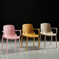 Modern Plastic Contemporary Kitchen Chair Arm Solid Back Dining Room Chair Clearhalo 'Dining Chairs' 'Dining Tables & Seating' 'dining_chair' 'furn' 'furn_dining_chair' 'Furniture' 'furniture_dining_chair' 'Kitchen & Dining Furniture' 4978518