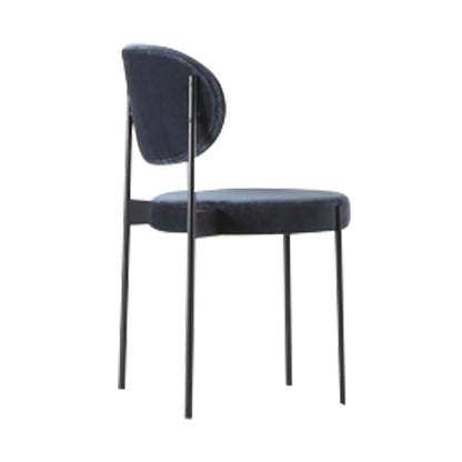 Modern Style Side Chair Open Back Armless Dining Chair for Home Blue 1 Piece Clearhalo 'Dining Chairs' 'Dining Tables & Seating' 'dining_chair' 'furn' 'furn_dining_chair' 'Furniture' 'furniture_dining_chair' 'Kitchen & Dining Furniture' 4978590