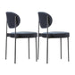 Modern Style Side Chair Open Back Armless Dining Chair for Home Blue 2 Piece Set Clearhalo 'Dining Chairs' 'Dining Tables & Seating' 'dining_chair' 'furn' 'furn_dining_chair' 'Furniture' 'furniture_dining_chair' 'Kitchen & Dining Furniture' 4978591