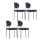 Modern Style Side Chair Open Back Armless Dining Chair for Home Blue 4 Piece Set Clearhalo 'Dining Chairs' 'Dining Tables & Seating' 'dining_chair' 'furn' 'furn_dining_chair' 'Furniture' 'furniture_dining_chair' 'Kitchen & Dining Furniture' 4978592