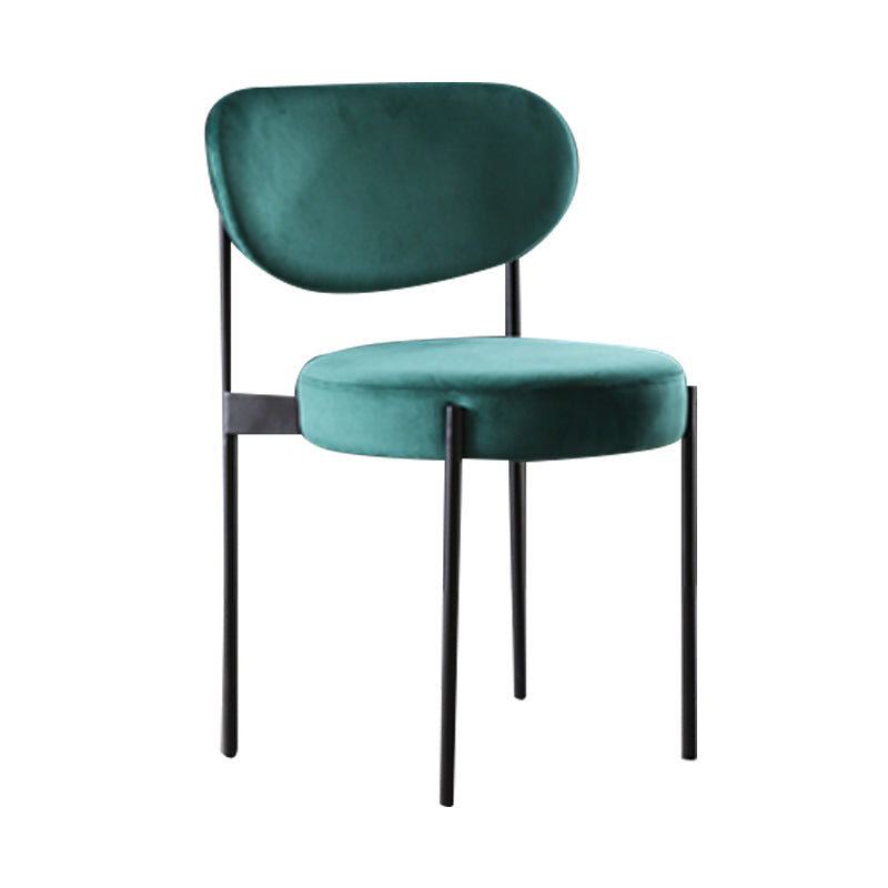 Modern Style Side Chair Open Back Armless Dining Chair for Home Green 1 Piece Clearhalo 'Dining Chairs' 'Dining Tables & Seating' 'dining_chair' 'furn' 'furn_dining_chair' 'Furniture' 'furniture_dining_chair' 'Kitchen & Dining Furniture' 4978593