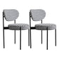 Modern Style Side Chair Open Back Armless Dining Chair for Home Black White 2 Piece Set Clearhalo 'Dining Chairs' 'Dining Tables & Seating' 'dining_chair' 'furn' 'furn_dining_chair' 'Furniture' 'furniture_dining_chair' 'Kitchen & Dining Furniture' 4978597