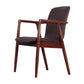Arm Dining Chairs Modern Solid Wood Side Chairs for Dining Room Black 1 Piece Clearhalo 'Dining Chairs' 'Dining Tables & Seating' 'dining_chair' 'furn' 'furn_dining_chair' 'Furniture' 'furniture_dining_chair' 'Kitchen & Dining Furniture' 4978601