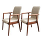 Arm Dining Chairs Modern Solid Wood Side Chairs for Dining Room Walnut 2 Piece Set Clearhalo 'Dining Chairs' 'Dining Tables & Seating' 'dining_chair' 'furn' 'furn_dining_chair' 'Furniture' 'furniture_dining_chair' 'Kitchen & Dining Furniture' 4978615