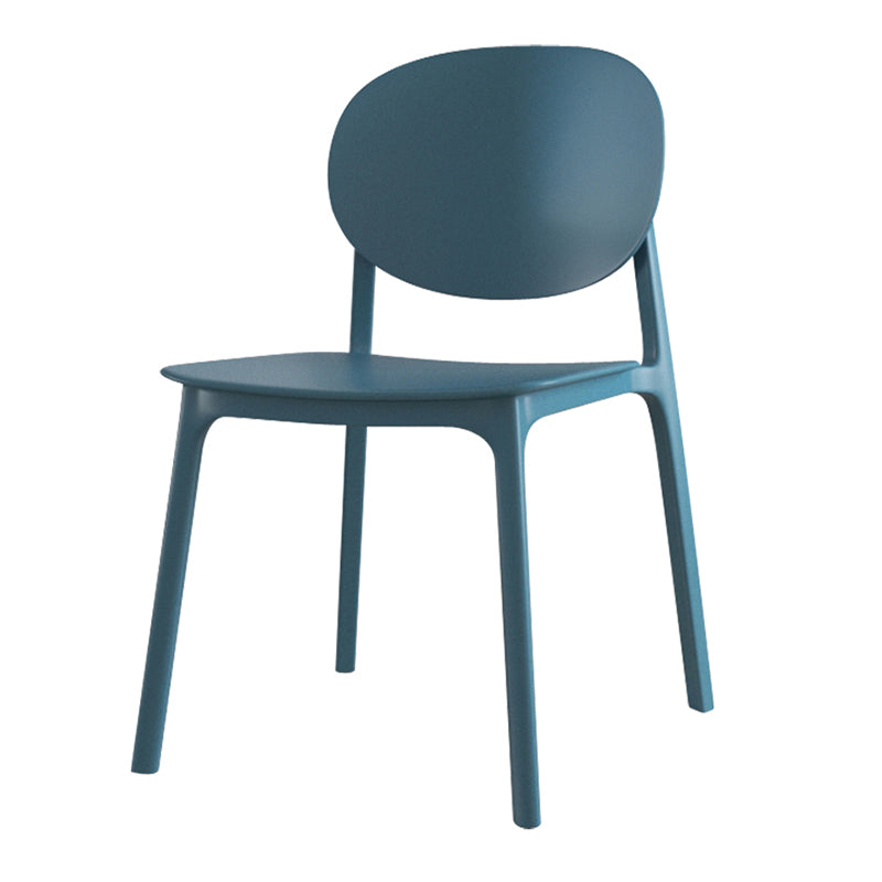 Plastic Contemporary Kitchen Dining Chair Armless Open Back Chair Clearhalo 'Dining Chairs' 'Dining Tables & Seating' 'dining_chair' 'furn' 'furn_dining_chair' 'Furniture' 'furniture_dining_chair' 'Kitchen & Dining Furniture' 4978626