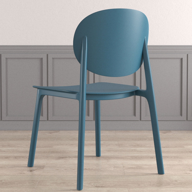 Plastic Contemporary Kitchen Dining Chair Armless Open Back Chair Clearhalo 'Dining Chairs' 'Dining Tables & Seating' 'dining_chair' 'furn' 'furn_dining_chair' 'Furniture' 'furniture_dining_chair' 'Kitchen & Dining Furniture' 4978644