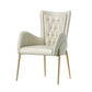 Glam Style Dining Arm Chair Upholstered Dining Chair for Dining Room Clearhalo 'Dining Chairs' 'Dining Tables & Seating' 'dining_chair' 'furn' 'furn_dining_chair' 'Furniture' 'furniture_dining_chair' 'Kitchen & Dining Furniture' 4978670