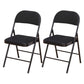 Modern Style Side Chair Open Back Folding Indoor Dining Chair Black Cotton 2 Piece Set Clearhalo 'Dining Chairs' 'Dining Tables & Seating' 'dining_chair' 'furn' 'furn_dining_chair' 'Furniture' 'furniture_dining_chair' 'Kitchen & Dining Furniture' 4978695