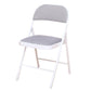 Modern Style Side Chair Open Back Folding Indoor Dining Chair Grey Cotton 1 Piece Clearhalo 'Dining Chairs' 'Dining Tables & Seating' 'dining_chair' 'furn' 'furn_dining_chair' 'Furniture' 'furniture_dining_chair' 'Kitchen & Dining Furniture' 4978706