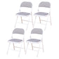 Modern Style Side Chair Open Back Folding Indoor Dining Chair Grey Cotton 4 Piece Set Clearhalo 'Dining Chairs' 'Dining Tables & Seating' 'dining_chair' 'furn' 'furn_dining_chair' 'Furniture' 'furniture_dining_chair' 'Kitchen & Dining Furniture' 4978710
