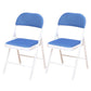 Modern Style Side Chair Open Back Folding Indoor Dining Chair Blue Cotton 2 Piece Set Clearhalo 'Dining Chairs' 'Dining Tables & Seating' 'dining_chair' 'furn' 'furn_dining_chair' 'Furniture' 'furniture_dining_chair' 'Kitchen & Dining Furniture' 4978714