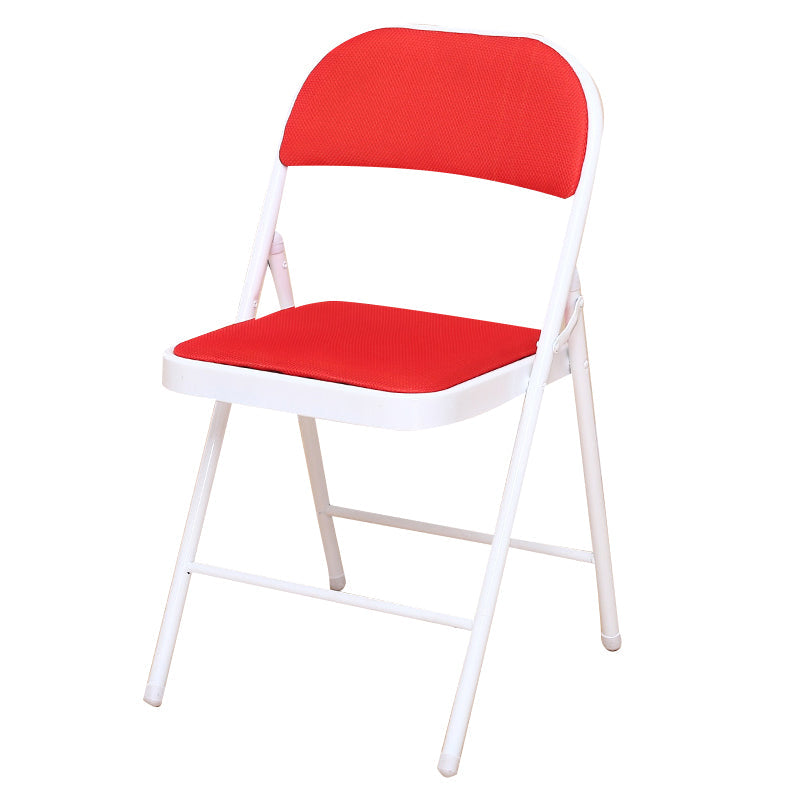 Modern Style Side Chair Open Back Folding Indoor Dining Chair Red-White Cotton 1 Piece Clearhalo 'Dining Chairs' 'Dining Tables & Seating' 'dining_chair' 'furn' 'furn_dining_chair' 'Furniture' 'furniture_dining_chair' 'Kitchen & Dining Furniture' 4978723