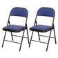 Modern Style Side Chair Open Back Folding Indoor Dining Chair Dark Blue Faux Leather 2 Piece Set Clearhalo 'Dining Chairs' 'Dining Tables & Seating' 'dining_chair' 'furn' 'furn_dining_chair' 'Furniture' 'furniture_dining_chair' 'Kitchen & Dining Furniture' 4978760