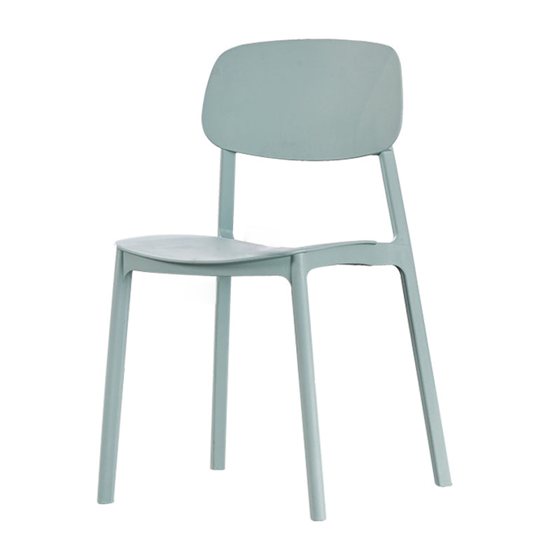 Scandinavian Plastic Kitchen Dining Chair Armless Open Back Chair Clearhalo 'Dining Chairs' 'Dining Tables & Seating' 'dining_chair' 'Furniture' 'furniture_dining_chair' 'Kitchen & Dining Furniture' 4978788