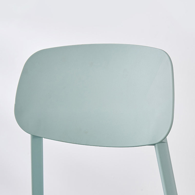 Scandinavian Plastic Kitchen Dining Chair Armless Open Back Chair Clearhalo 'Dining Chairs' 'Dining Tables & Seating' 'dining_chair' 'Furniture' 'furniture_dining_chair' 'Kitchen & Dining Furniture' 4978791