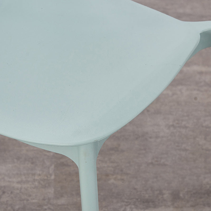 Scandinavian Plastic Kitchen Dining Chair Armless Open Back Chair Clearhalo 'Dining Chairs' 'Dining Tables & Seating' 'dining_chair' 'Furniture' 'furniture_dining_chair' 'Kitchen & Dining Furniture' 4978795