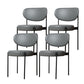 Modern Style Side Chair Open Back Dining Chair for Dining Room Grey 4 Piece Set Clearhalo 'Dining Chairs' 'Dining Tables & Seating' 'dining_chair' 'furn' 'furn_dining_chair' 'Furniture' 'furniture_dining_chair' 'Kitchen & Dining Furniture' 4978854