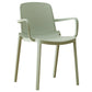 Plastic Contemporary Kitchen Dining Chair Arm Solid Back Chair Clearhalo 'Dining Chairs' 'Dining Tables & Seating' 'dining_chair' 'furn' 'furn_dining_chair' 'Furniture' 'furniture_dining_chair' 'Kitchen & Dining Furniture' 4978926