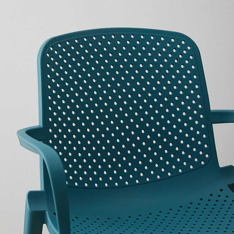 Plastic Contemporary Kitchen Dining Chair Arm Solid Back Chair Clearhalo 'Dining Chairs' 'Dining Tables & Seating' 'dining_chair' 'furn' 'furn_dining_chair' 'Furniture' 'furniture_dining_chair' 'Kitchen & Dining Furniture' 4978927