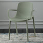 Plastic Contemporary Kitchen Dining Chair Arm Solid Back Chair Green 1 Piece Clearhalo 'Dining Chairs' 'Dining Tables & Seating' 'dining_chair' 'furn' 'furn_dining_chair' 'Furniture' 'furniture_dining_chair' 'Kitchen & Dining Furniture' 4978940