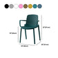Plastic Contemporary Kitchen Dining Chair Arm Solid Back Chair Clearhalo 'Dining Chairs' 'Dining Tables & Seating' 'dining_chair' 'furn' 'furn_dining_chair' 'Furniture' 'furniture_dining_chair' 'Kitchen & Dining Furniture' 4978955