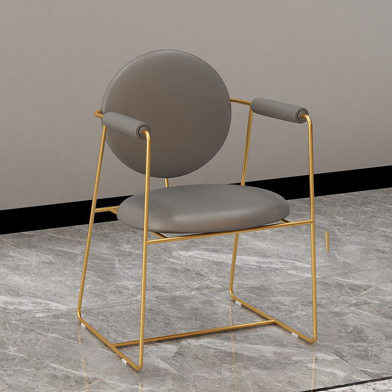 Luxury Dining Set 1/2/5 Pieces Sintered Stone Dining Table with Leather Chairs Clearhalo 'Dining Room Sets' 'Dining Tables & Seating' 'dining_room_set' 'furn' 'furn_dining_room_set' 'Furniture' 'furniture_dining_room_set' 'Kitchen & Dining Furniture' 4978973