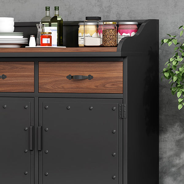 Pine Wood Dining Room Sideboard Cabinet Glam Credenza with Drawers and Storage Clearhalo 'buffet_sideboard' 'Buffets & Sideboards' 'furn' 'furn_buffet_sideboard' 'Furniture' 'furniture_buffet_sideboard' 'Kitchen & Dining Furniture' 4979058