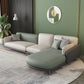 Ultra-Modern Pillow Top Arm Sofa Green and White Couch for Apartment 132"L x 71"W x 35"H Right Latex Clearhalo 'furn' 'furn_sofas' 'Furniture' 'furniture_sofas' 'Living Room Furniture' 'Sofa' 'sofas' 4981899