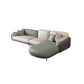 Ultra-Modern Pillow Top Arm Sofa Green and White Couch for Apartment 132"L x 71"W x 35"H Right Memory Foam Clearhalo 'furn' 'furn_sofas' 'Furniture' 'furniture_sofas' 'Living Room Furniture' 'Sofa' 'sofas' 4981909
