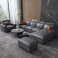 Square Arm Grey Cushion Back Modern Storage Living Room Sofa Clearhalo 'furn' 'furn_sectionals' 'Furniture' 'furniture_sectionals' 'Living Room Furniture' 'Sectionals' 4981998