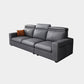 Square Arm Grey Cushion Back Modern Storage Living Room Sofa 98"L x 35"W x 37"H Clearhalo 'furn' 'furn_sectionals' 'Furniture' 'furniture_sectionals' 'Living Room Furniture' 'Sectionals' 4982001
