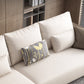 Square Arm Modular Settee Furniture Loveseat with Pillows Ivory Sofa and Chaise Clearhalo 'furn' 'furn_sectionals' 'Furniture' 'furniture_sectionals' 'Living Room Furniture' 'Sectionals' 4982036